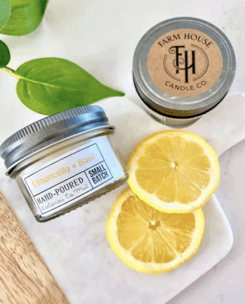 Farm House Candles Limoncello + Basil (mini)